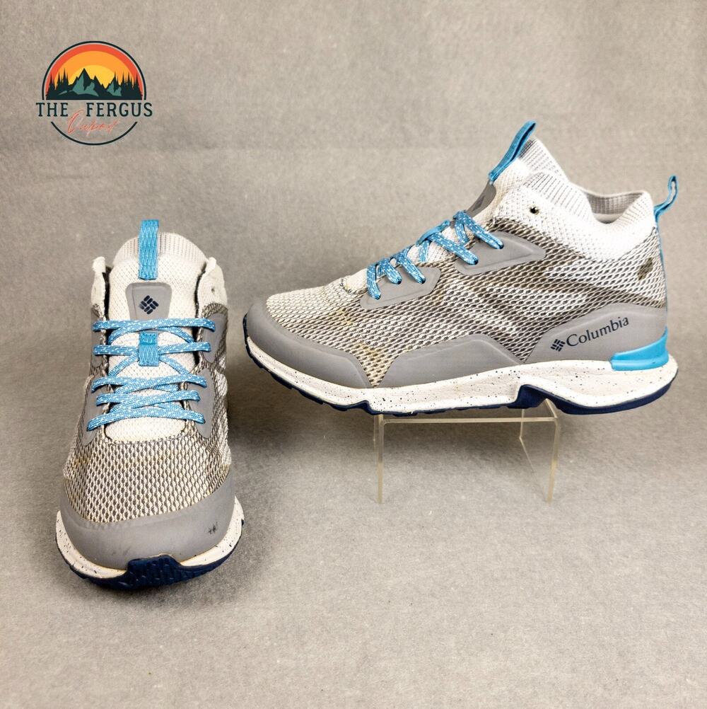 Columbia Vitesse Outdry Hiking Sneaker Gray Blue Lace Up Women's Size 7